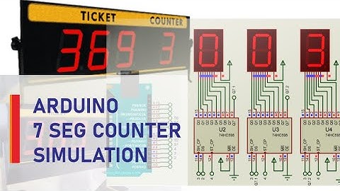 Arduino-3 Digit 7 Segment Counter [Proteus Simulation]