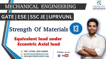 Equivalent load under Eccentric Axial load in S. O. M.