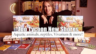 Zoo Tycoon: The Board Game New Shores Preview! | Aquatic animals, reptiles, Vivarium & more!