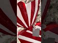 Raz Large Square or Round Metal Peppermint Candy Christmas Decoration or Ornament