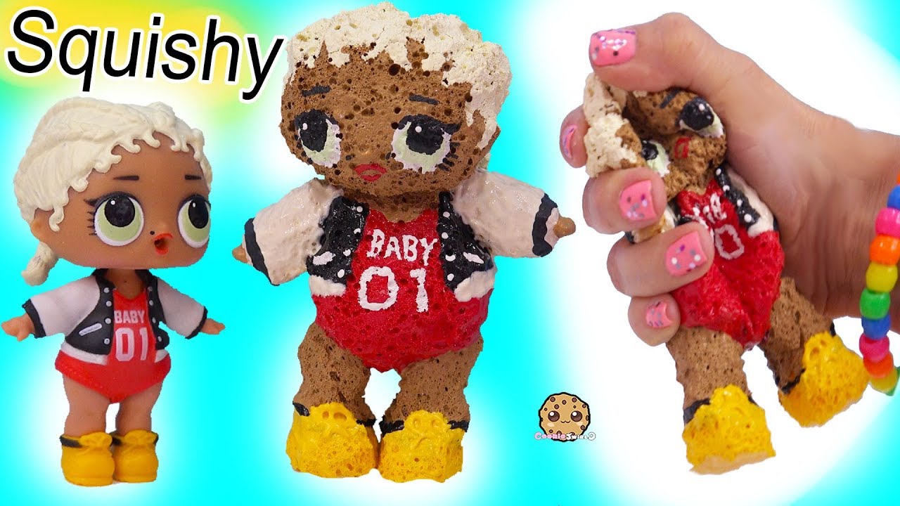 Lol Surprise Diy Squishy Doll Handmade Do It Yourself Sponge Craft Video Youtube - lol videos for kids cookie swirl c roblox