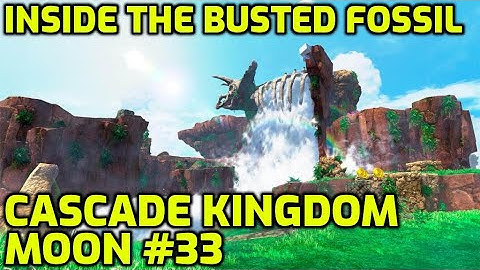 Super Mario Odyssey - Cascade Kingdom Moon #33 - Inside the Busted Fossil
