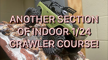 Dad has been working behind the scenes on another section of the indoor crawler course!