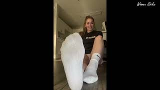She Lifted Her Feet To Show These Socks