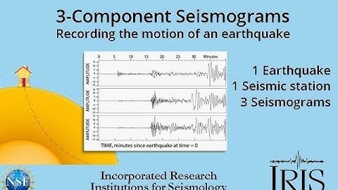 3-component Seismograms—Capturing the motion of an earthquake. (Educational)