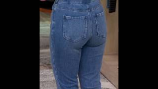 QVC host Melissa modeling jeans 0217