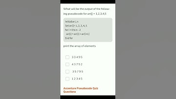 Pseudo code Asked in Accenture 🤔 #easytohandle #viral