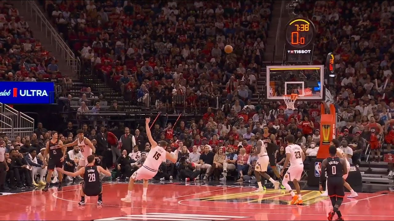 Jokic with excellent defense on Sengun to force a shot clock violation, and then he flops with him