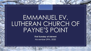 2020 11-29 Advent 1 Year B