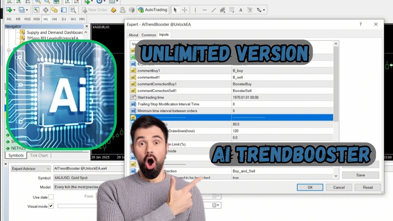 AI TrendBooster MT4 EA V1.0 – Intelligent Trend-Following Bot