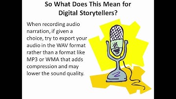 DS MOOC - Week 3: video#2 Digital Audio Formats