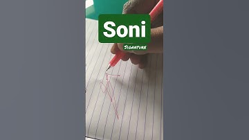 signature fo soni #soni #signature #shorts