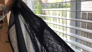 PONY DANCE Bedroom Blackout Curtains   Black Short Shades 45 inch Long Review