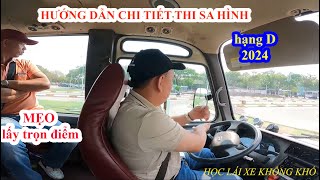 HƯỚNG DẪN CHI TIẾT THI SA HÌNH HẠNG D MỚI NHẤT NĂM 2024 (MẸO LẤY TRỌN 100 ĐIỂM)