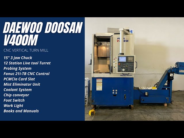Doosan Daewoo Puma V400M CNC Vertical Turn Mill 15