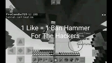 1 Like = 1 Ban Hammer For The Hackers | Minecraft PE | BrokenLens | Sky Wars