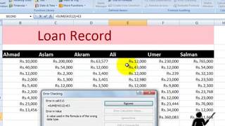 Formula auditing, trace dependents, show formula, error checking,trace error, watch window - 16
