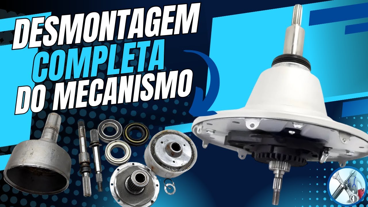 Mecanismo blindado das lavadoras Electrolux | Veja como desmontar por completo e sacar os rolamentos