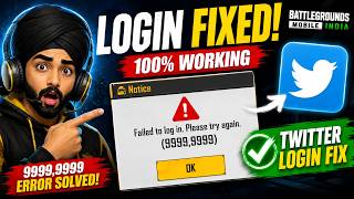 BGMI Twitter Login FIX (9999,9999) | 100% Working Solution | Login Error Solved 2026 screenshot 5