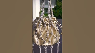 Makramee Tasche aus Strass💎Macrame Rhinestone bag 👛макраме сумка из страз 💎borsa bolsa Makrome Çanta