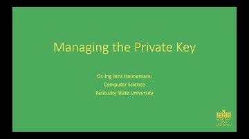 Toolchain Setup - Managing the Private Key