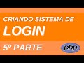 Criando sistema de login com verificação de cadastro via email (phpmailer) 5º PARTE
