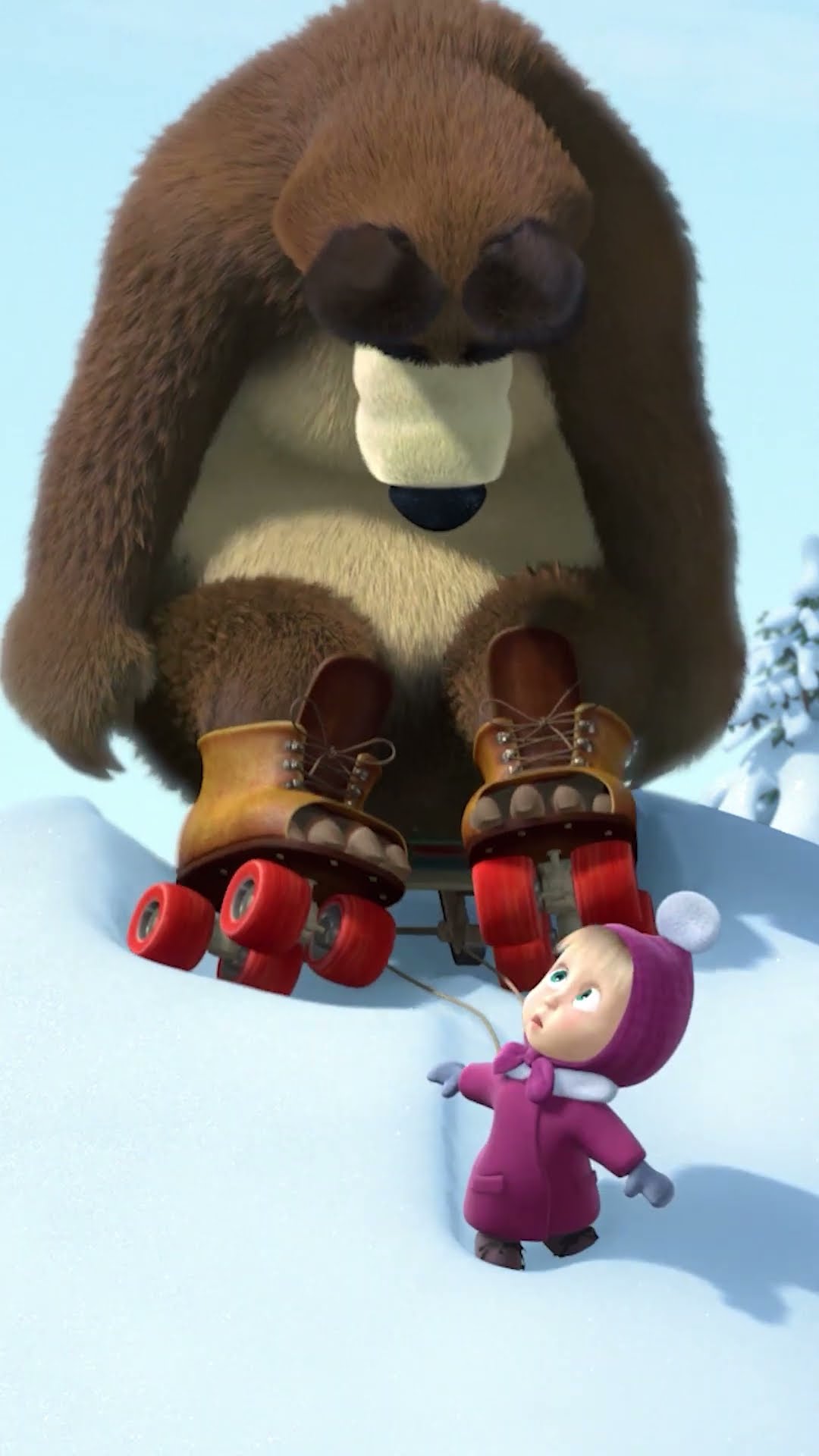 We're going skating anyway! ?⛸️ #HolidayonIce #MashaAndTheBear #Shorts #cartoonforkids #kids