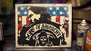 Stencil Art "Sons of Anarchy" by BASE45