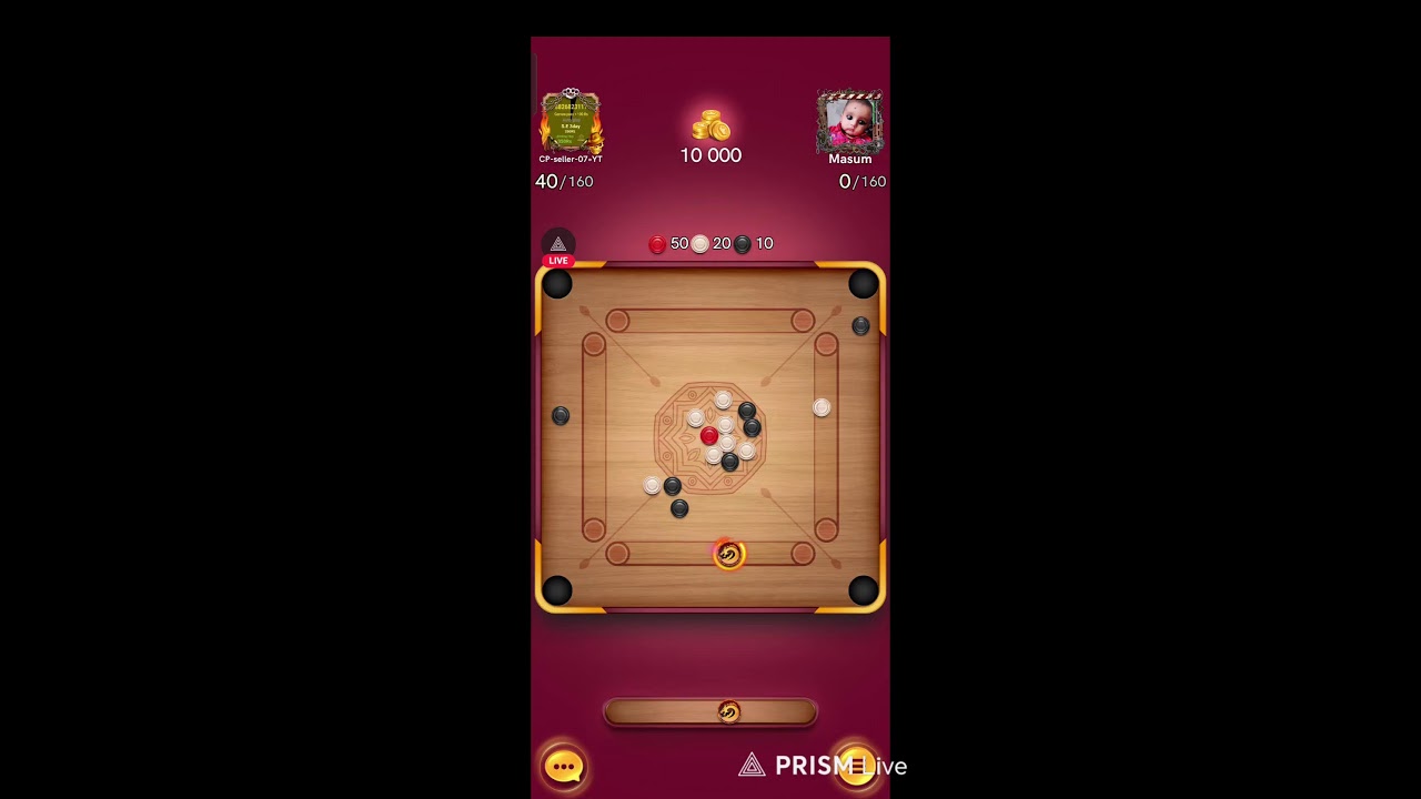 Carrom pool game play #live #carrompool #carrom