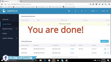RE YOUTUBE Grandstream: GWN7610 How to Install and Manage Entire Networks with the GWN7610