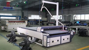 Garment Fabric Laser Cutting Machine By Richpeace With Upper Suction Device