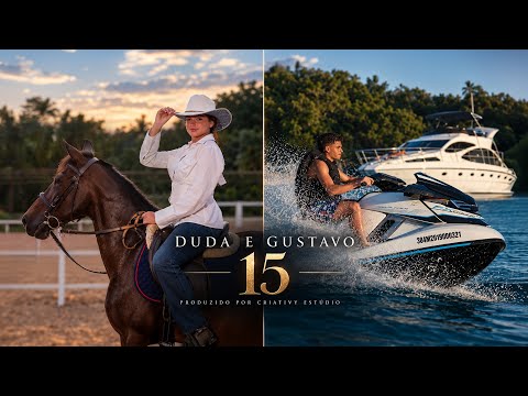 ENSAIO DE 15 ANOS EM PARATY | COM CAVALO | JET SKI | LANCHA | GÊMEOS DUDA E GU | CRIATIVY ESTÚDIO 4K