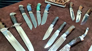 Ножи которые мы не показывали от Мастерской Семина от 24.03.22г | х12мф | 95х18 | дамаская сталь |