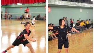 高女團WS黃鈺婷(中山)VS宋碩芸(大同)第五點(20131204教育盃羽球賽)