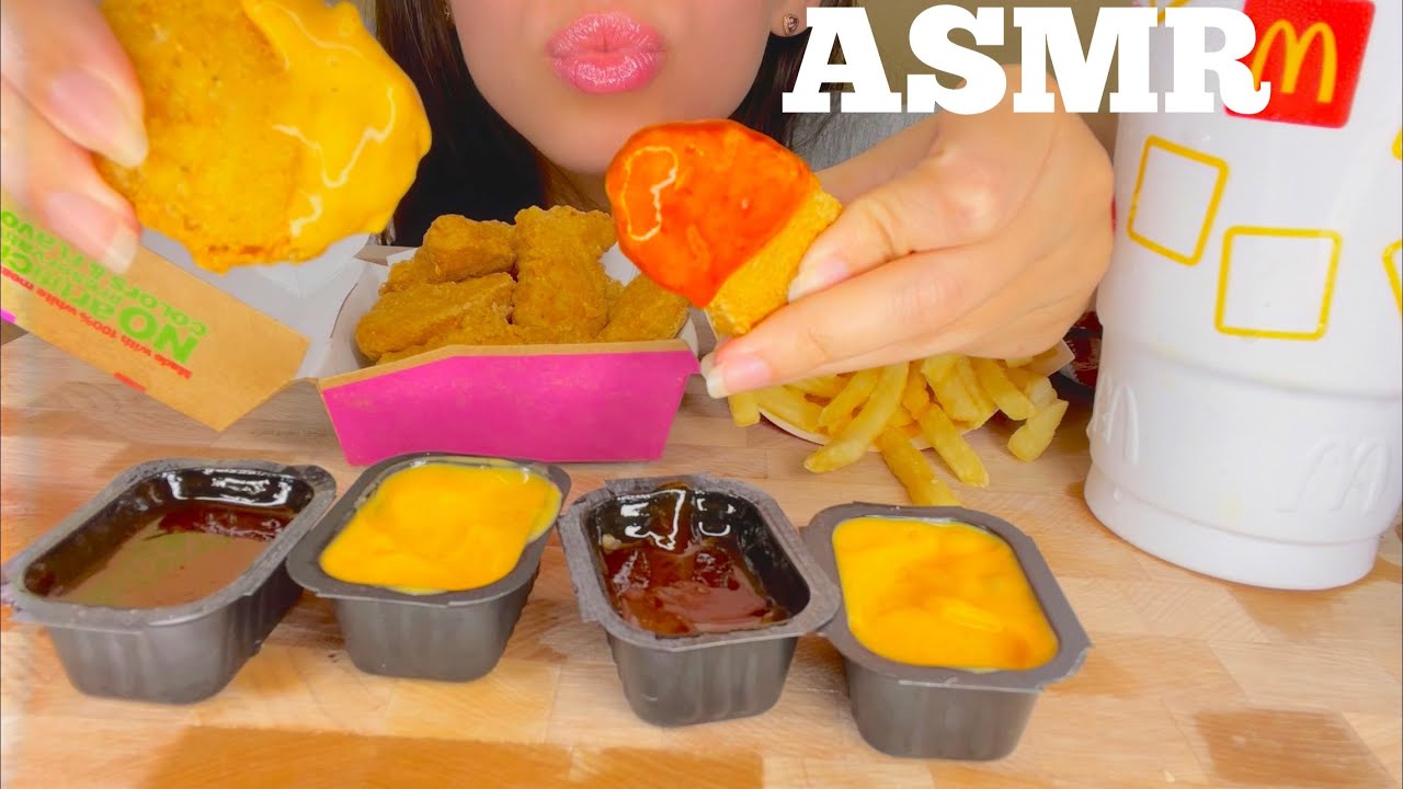 ASMR Mc Donald’s BTS Meal CHICKEN NUGGETS & FRIES (No Talking) ( Eating Sounds)