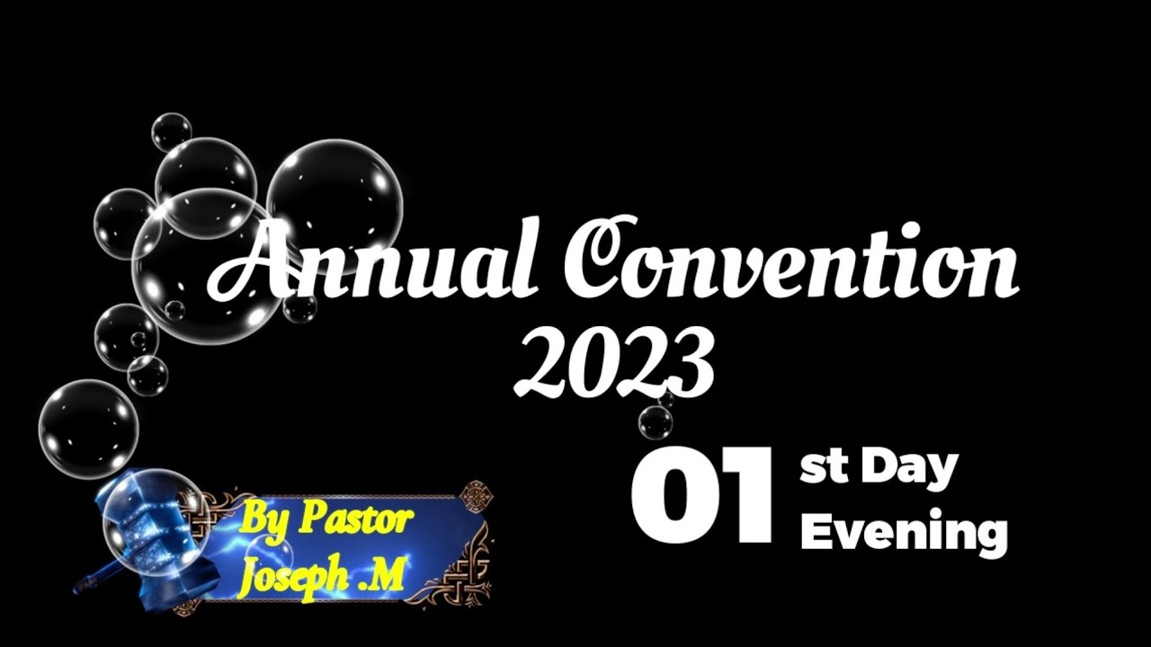01 Jaffna Convention 2023 Message By Pas. Joseph .M