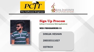Web Project Task 02 | Web Programming 01 | Java Institute | 1st Year | Semester 01