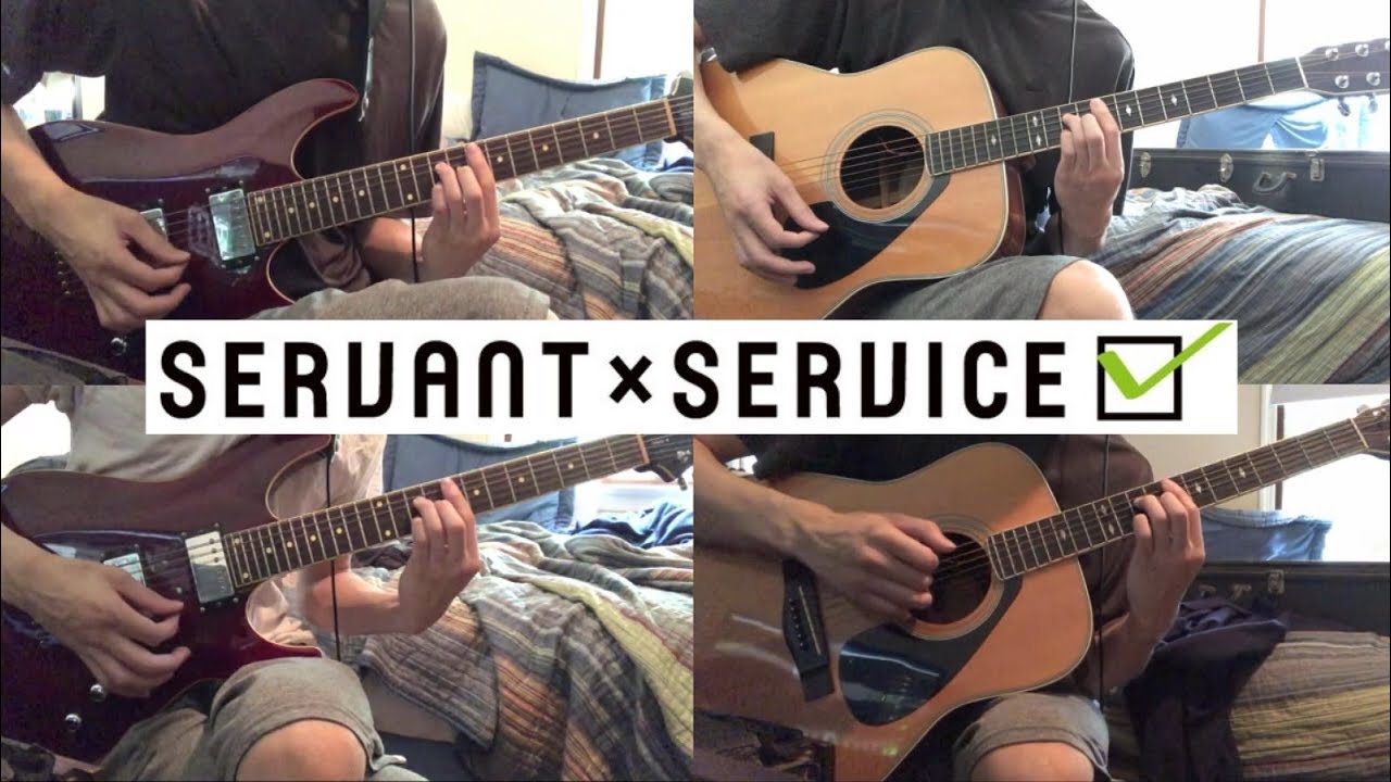 Servant x Service ED   Hachimitsu Doki Full Guitar Cover  tabs