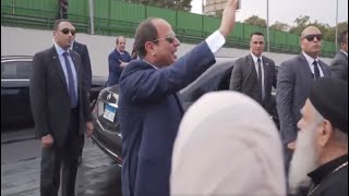السيسي لمستقبليه في القاهرة : ايه اللي مصحيكم بدري النهاردة الجمعة ؟