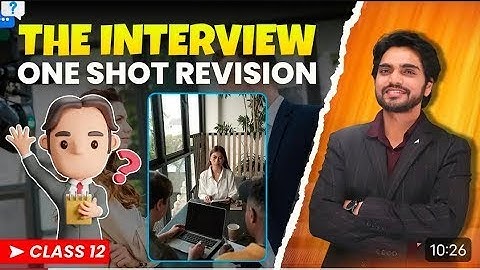 The Interview Class 12 Full ( हिंदी में ) Explained by Dear Sir With Ques&Ans #dearsir