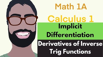 3.5 Implicit Differentiation | Video 4 - Derivatives of Inverse Trig Functions || Calculus 1