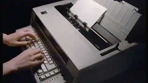 1984 IBM Selectric Typewriters commercial.