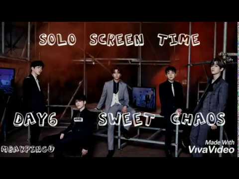 DAY6 - SWEET CHAOS MV solo screen time distribution