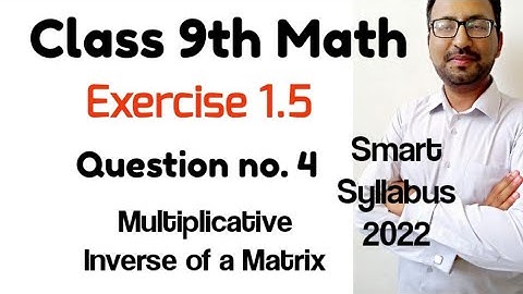 Ch 1 Exercise 1.5 Question no. 4 Class 9 Math PTB I Smart Syllabus I Board Exams Important Questions