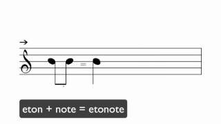 Turntablism notation "Lesson 2" (1/4)