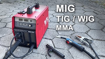 Multi Welder WTL MIG MAG 220 SYNERGIC | Unboxing and Test
