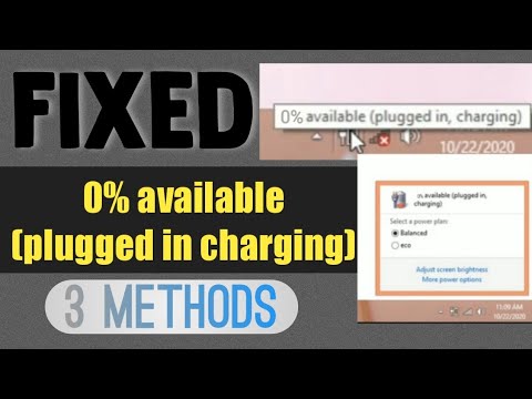 How to fix 0% available plugged in charging 3 methods on windows 7 ...