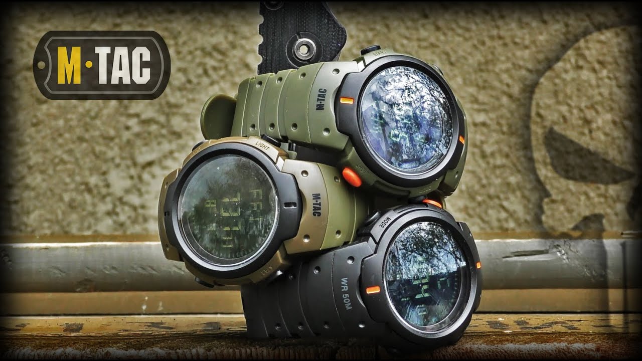 Тактические часы с компасом М-ТАС/Tactical watch - YouTube