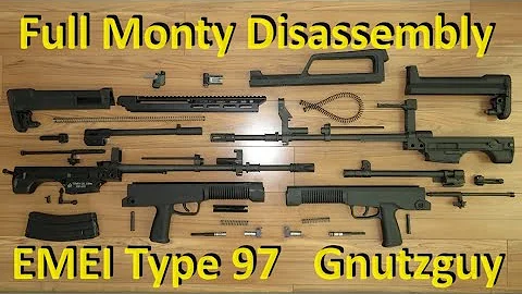 Type 97 Full Monty disassembly & field stripping for cleaning. EMEI QBZ-95 bullpup rifle Gen 1, 2, 3