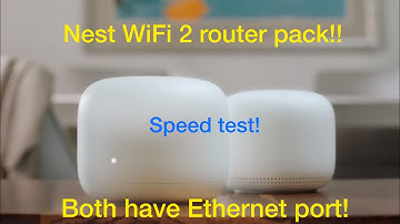 Google Nest WiFi 2 Router Pack w/ Speed Test!